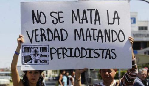 Periodistas en México protestan contra crímenes